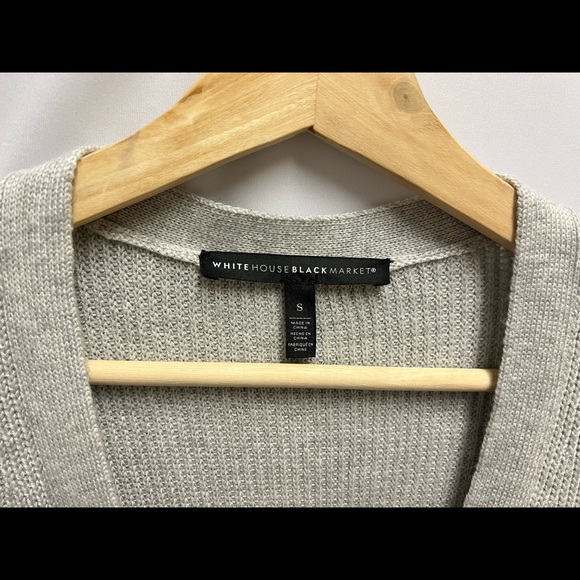 White house black market Long Button-Front Cardigan/Dress - Picture 10 of 13